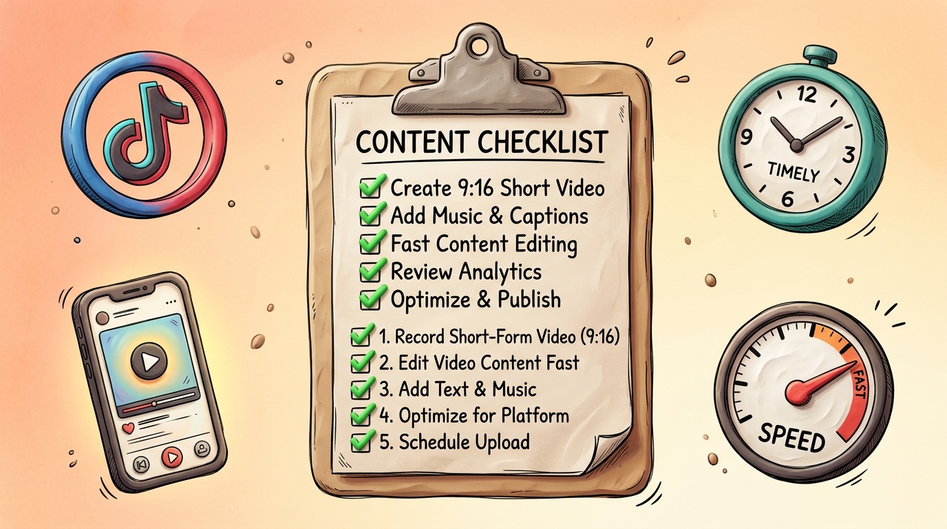 Checklist of criteria short-form creators need from AI video generators